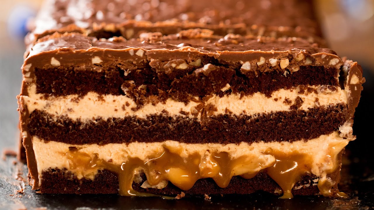Snickers Resepti Čokoladna torta - Ogromni Snickers! - sofra-recepti.com